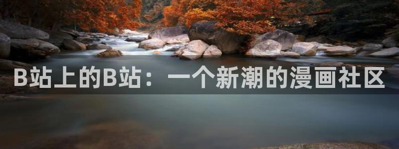 禁漫天堂永久网址：B站上的B站：一个新潮的漫画社区