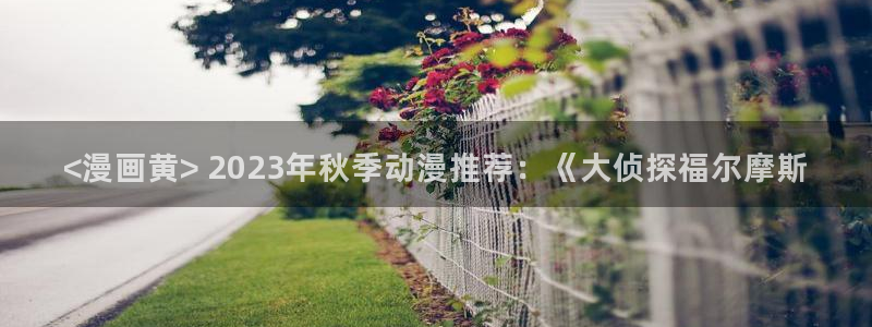 禁漫天堂网站是啥：<漫画黄> 2023年秋季动漫推荐：《大侦探福尔摩斯
