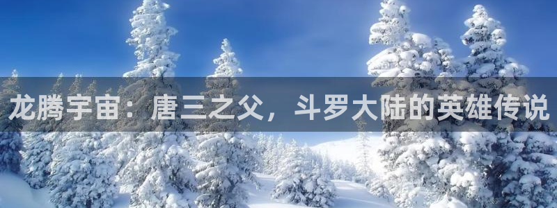 禁漫天堂下载二维码：龙腾宇宙：唐三之父，斗罗大陆的英雄传说